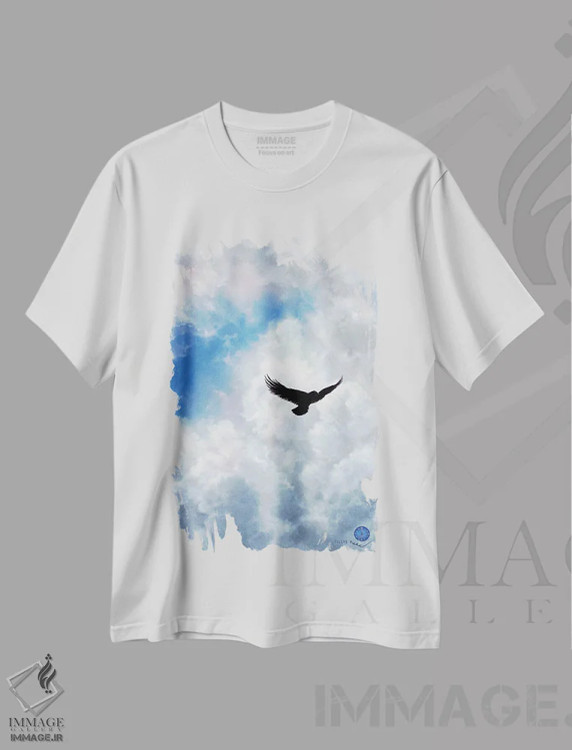 تیشرت سفید طرح دار آدم خوبه، مدیوم اثر کالر بای فلیکز | فروشگاه ایماژ
