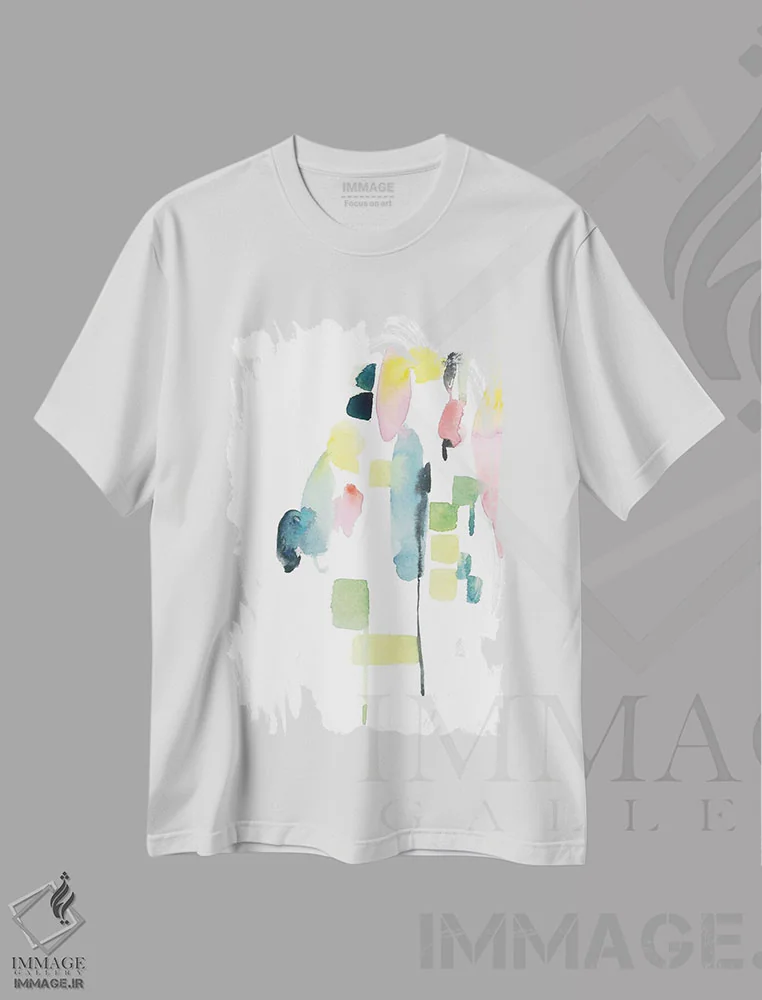 تیشرت سفید طرح دار شهر اثر کلودیا بیانکی | فروشگاه ایماژ