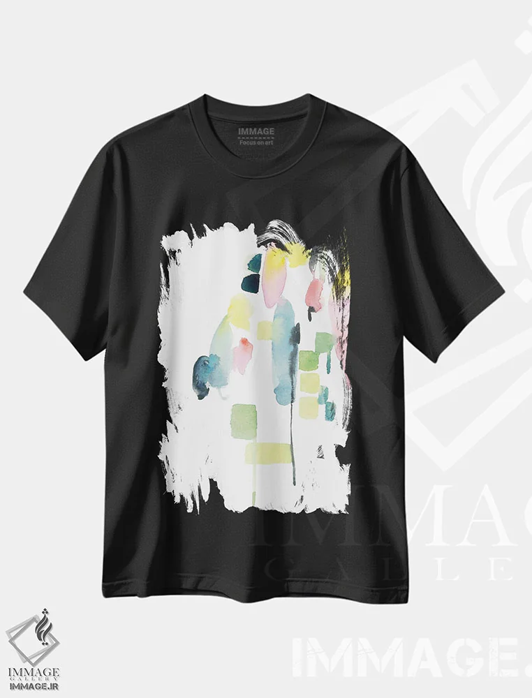 تیشرت مشکی طرح دار شهر اثر کلودیا بیانکی | immage.ir