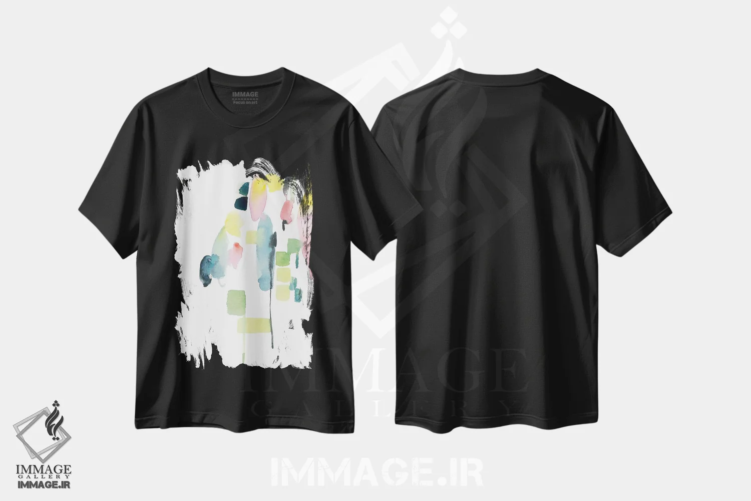 تیشرت مشکی طرح دار شهر اثر کلودیا بیانکی | immage.ir