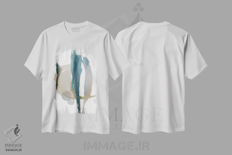تیشرت سفید طرح دار ماه بیابان ۲ اثر کلودیا بیانکی | immage.ir
