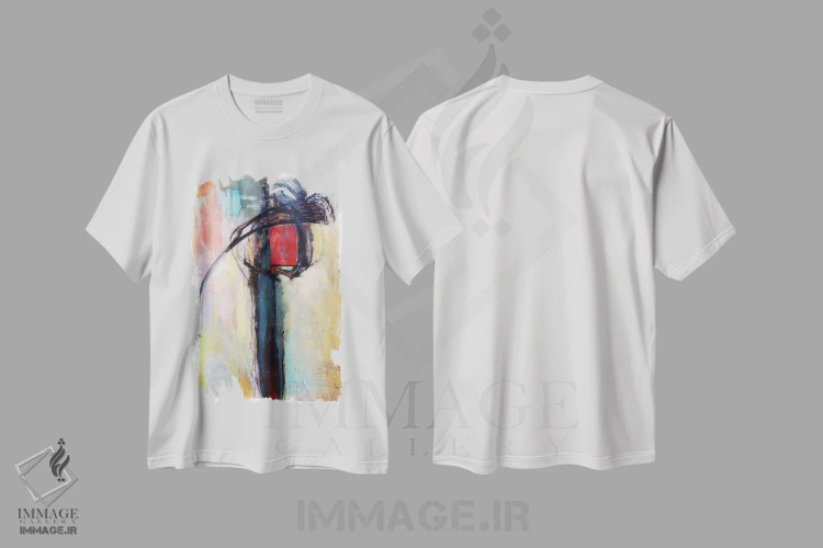 تیشرت سفید طرح دار خورشید در حال طلوع ۱ اثر کلودیا بیانکی | فروشگاه ایماژ