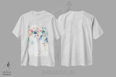 تیشرت سفید طرح دار فلوری، مدیوم اثر کلودیا بیانکی | فروشگاه ایماژ
