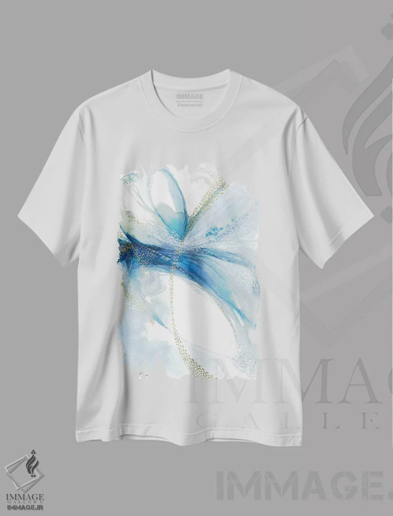 تیشرت سفید طرح دار آلگرو اثر کلودیا بیانکی | immage.ir