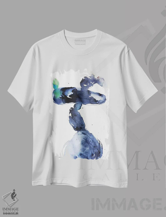 تیشرت سفید طرح دار تشکل ها اثر کلودیا بیانکی | فروشگاه ایماژ