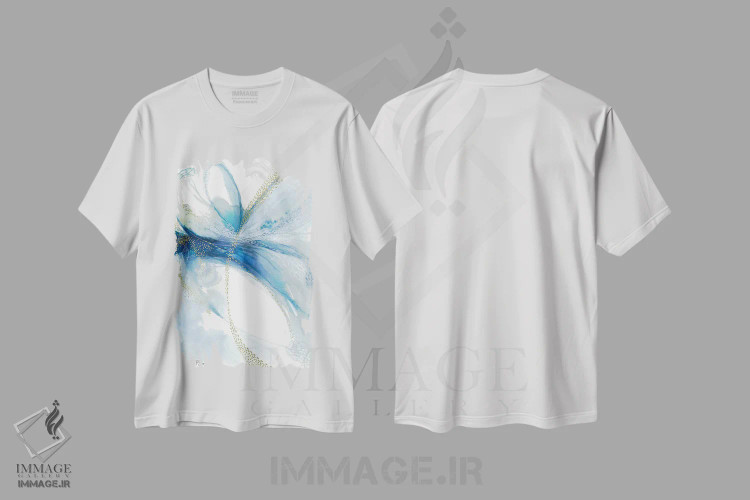 تیشرت سفید طرح دار آلگرو اثر کلودیا بیانکی | immage.ir