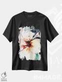 تیشرت مشکی طرح دار ارکیده ها ۲، مدیوم اثر کلودیا بیانکی | فروشگاه ایماژ