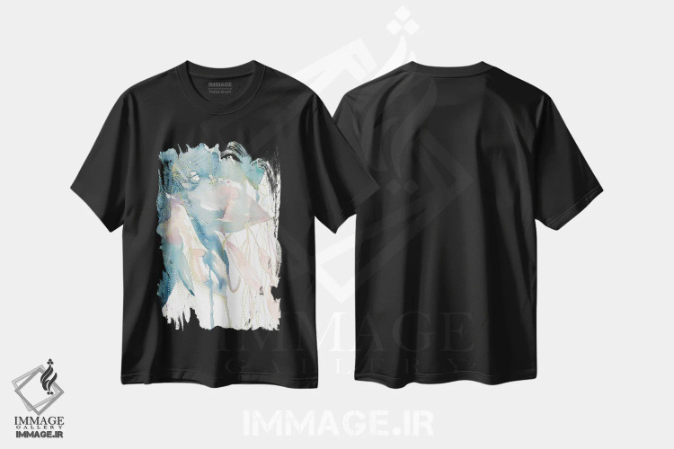 تیشرت مشکی طرح دار درخشیدن اثر کلودیا بیانکی | فروشگاه ایماژ