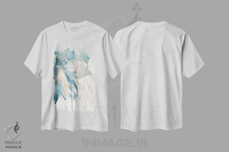 تیشرت سفید طرح دار درخشیدن اثر کلودیا بیانکی | immage.ir