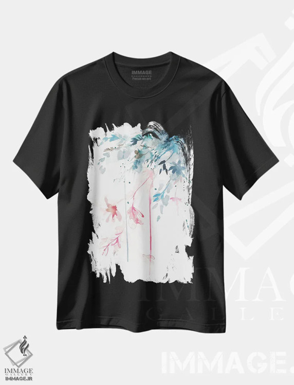 تیشرت مشکی طرح دار مه جنوبی، مدیوم اثر کلودیا بیانکی | immage.ir