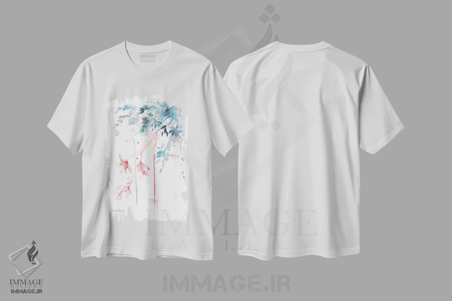 تیشرت سفید طرح دار مه جنوبی، مدیوم اثر کلودیا بیانکی | فروشگاه ایماژ