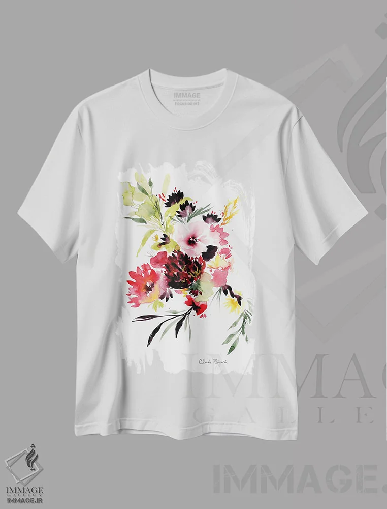 تیشرت سفید طرح دار اسپرایت، مدیوم اثر کلودیا بیانکی | فروشگاه ایماژ