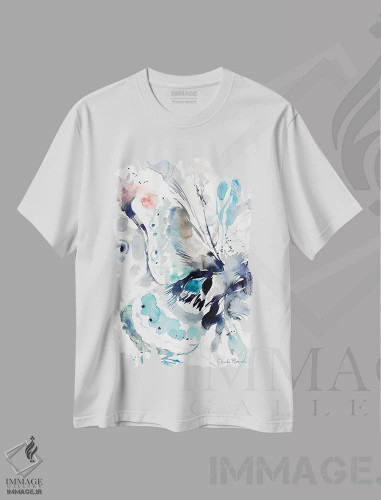 تیشرت سفید طرح دار بال ۲، مدیوم اثر کلودیا بیانکی | فروشگاه ایماژ