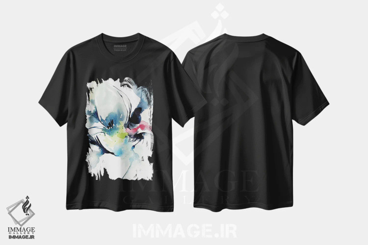 تیشرت مشکی طرح دار قوی سیاه اثر کلودیا بیانکی | فروشگاه ایماژ