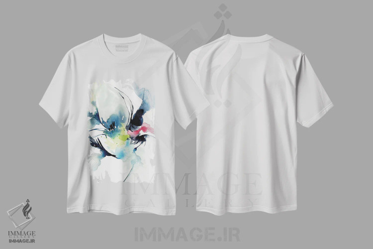 تیشرت سفید طرح دار قوی سیاه اثر کلودیا بیانکی | immage.ir