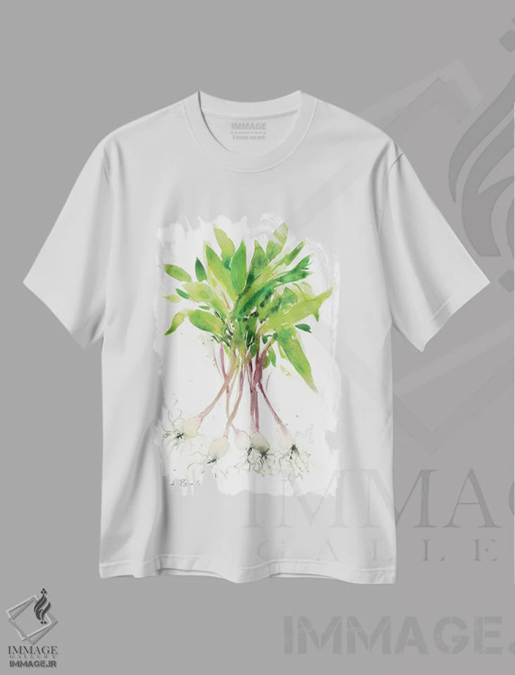 تیشرت سفید طرح دار رامپ ها، تزئینی اثر کلودیا بیانکی | فروشگاه ایماژ
