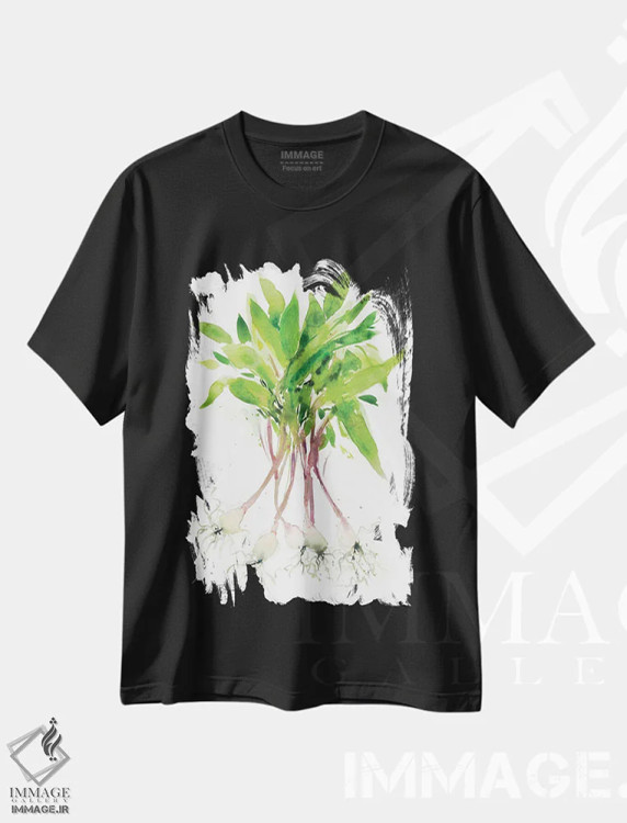 تیشرت مشکی طرح دار رامپ ها، تزئینی اثر کلودیا بیانکی | immage.ir