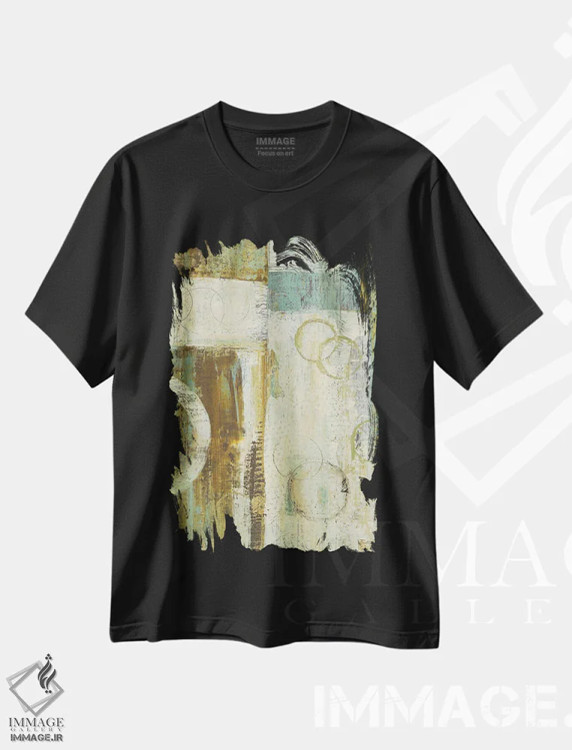 تیشرت مشکی طرح دار اعداد خیالی ۴ اثر کارول بلک | immage.ir