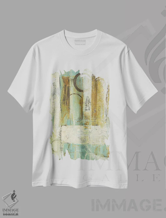 تیشرت سفید طرح دار اعداد خیالی ۳ اثر کارول بلک | immage.ir