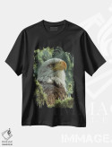 تیشرت مشکی طرح دار عقاب سرسفید، مدیوم اثر کالین بوگل | فروشگاه ایماژ