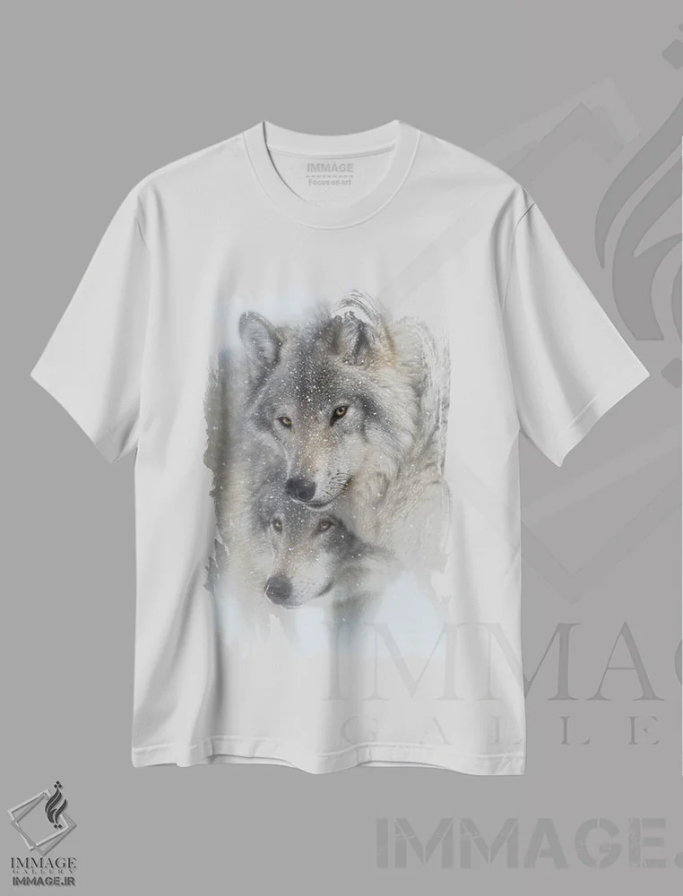 تیشرت سفید طرح دار وفاداری وحشیانه، هنر فاخر معاصر اثر کالین بوگل | فروشگاه ایماژ