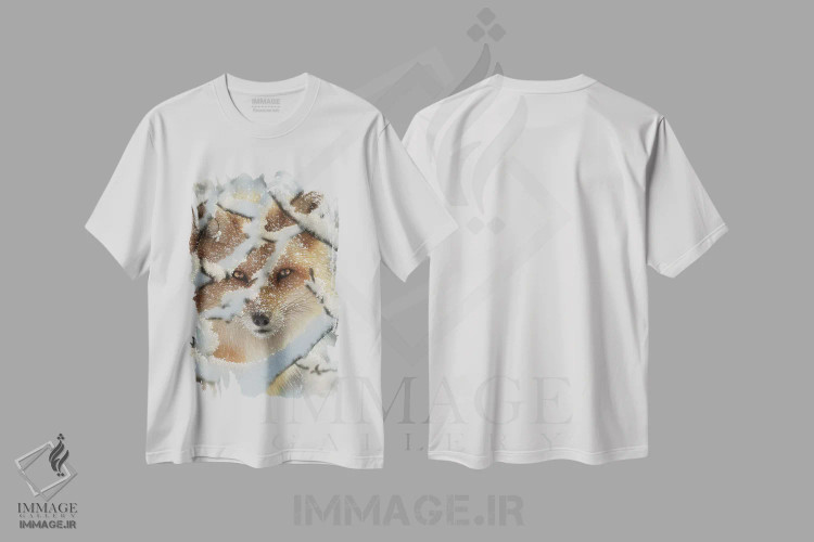 تیشرت سفید طرح دار قایم موشک، هنر فاخر معاصر اثر کالین بوگل | فروشگاه ایماژ