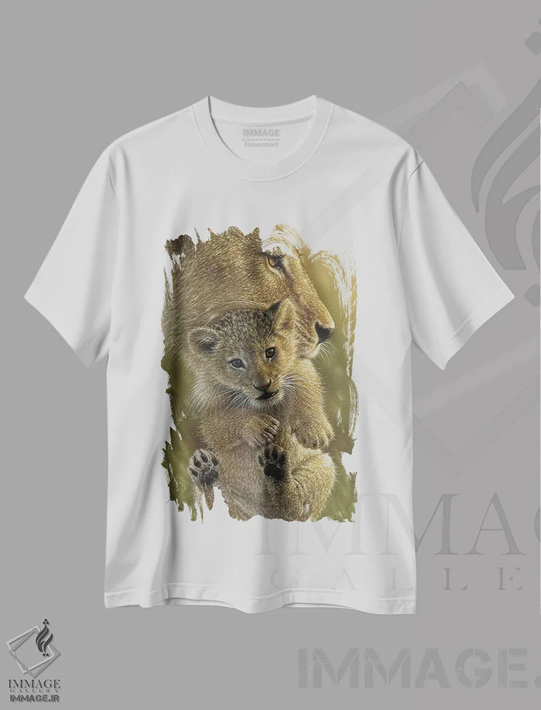 تیشرت سفید طرح دار غرور مادرانه، هنر فاخر معاصر اثر کالین بوگل | فروشگاه ایماژ