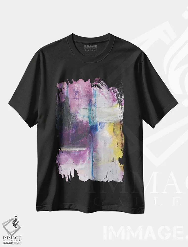 تیشرت مشکی طرح دار آغاز نو دوم اثر جویس کومبز | فروشگاه ایماژ