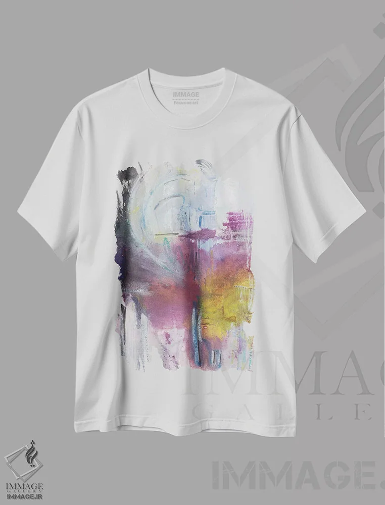 تیشرت سفید طرح دار آغاز نو سوم اثر جویس کومبز | فروشگاه ایماژ