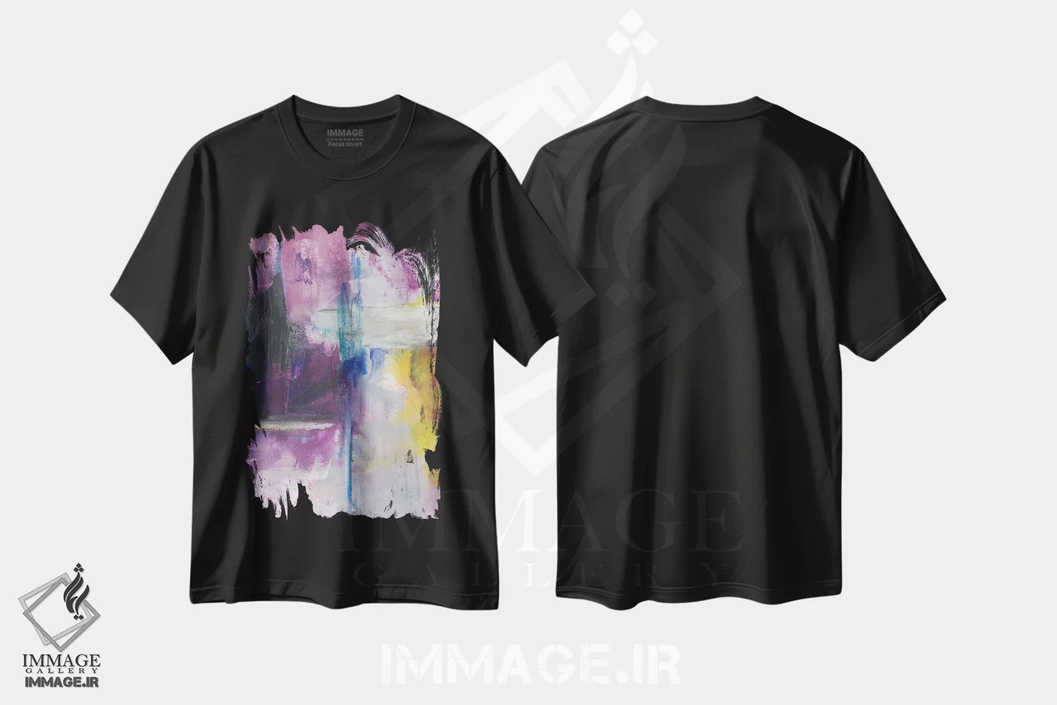 تیشرت مشکی طرح دار آغاز نو دوم اثر جویس کومبز | فروشگاه ایماژ