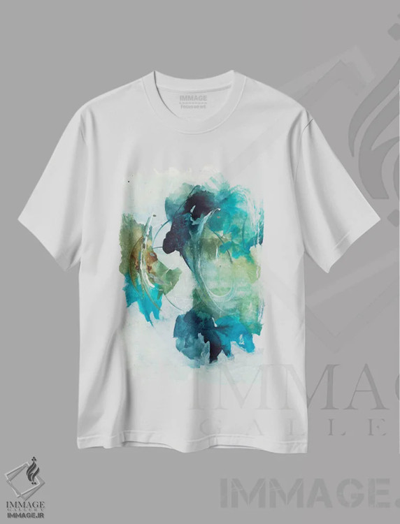 تیشرت سفید طرح دار بهار اول اثر جویس کومبز | فروشگاه ایماژ