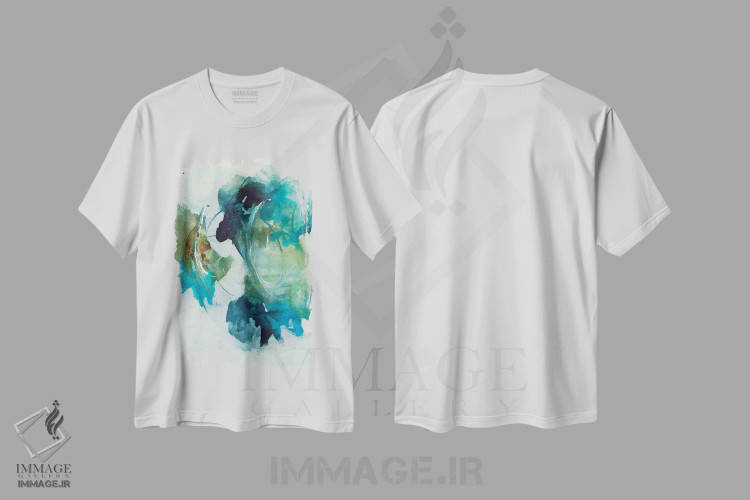 تیشرت سفید طرح دار بهار اول اثر جویس کومبز | فروشگاه ایماژ