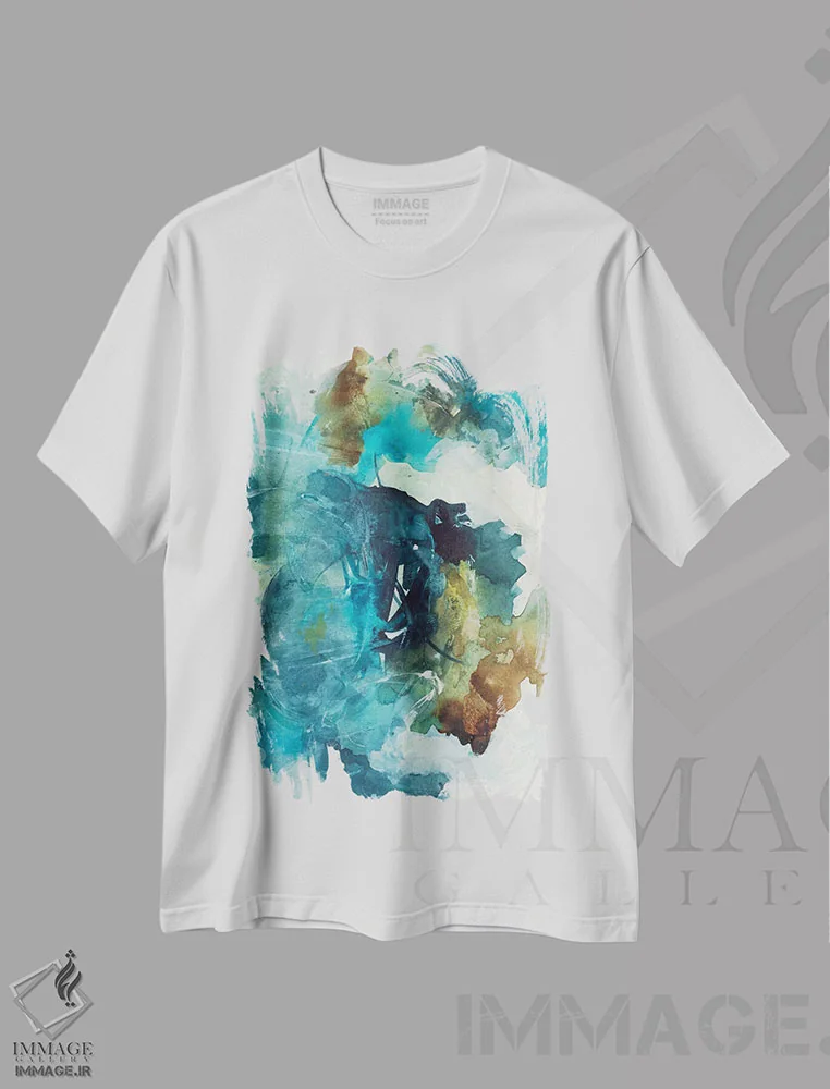 تیشرت سفید طرح دار بهار دوم اثر جویس کومبز | immage.ir