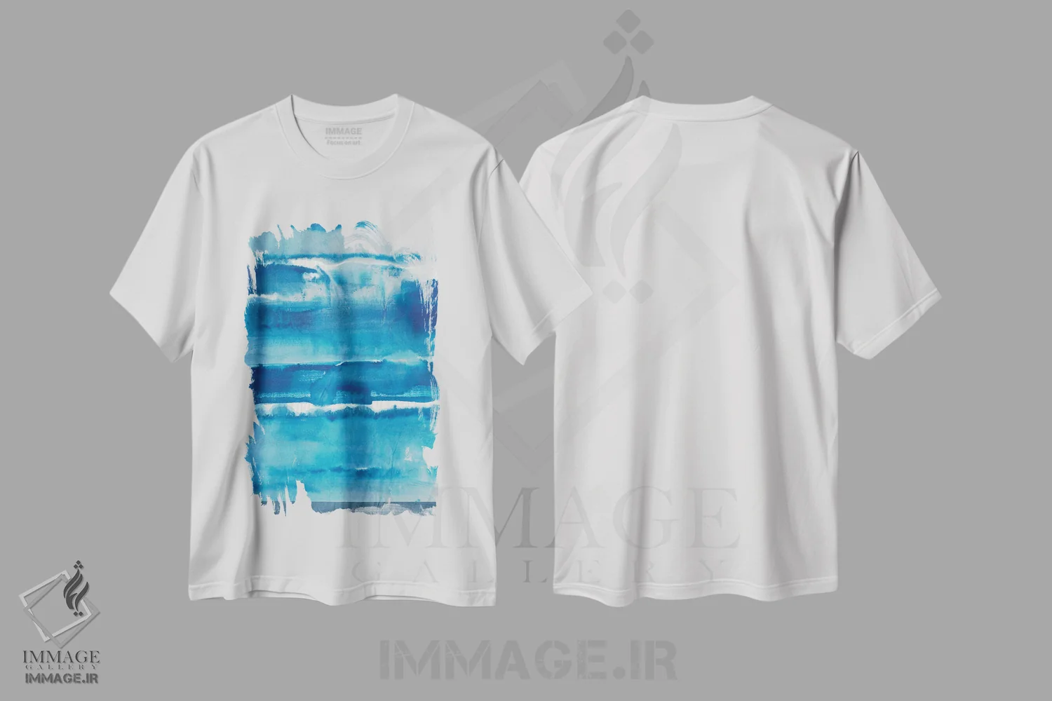 تیشرت سفید طرح دار مد بالا دوم اثر جویس کومبز | فروشگاه ایماژ