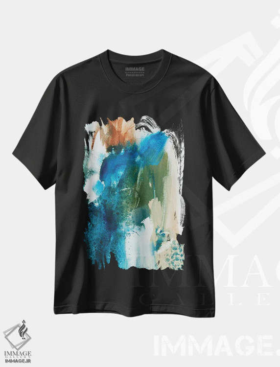 تیشرت مشکی طرح دار دوستان روباه سان دوم اثر جویس کومبز | فروشگاه ایماژ