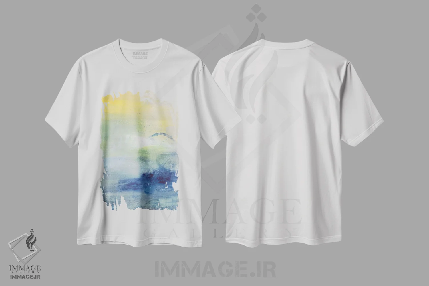 تیشرت سفید طرح دار روزهای نسیم دار اول اثر جویس کومبز | فروشگاه ایماژ