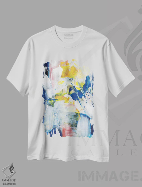 تیشرت سفید طرح دار روزهای خنک تر اول اثر جویس کومبز | فروشگاه ایماژ
