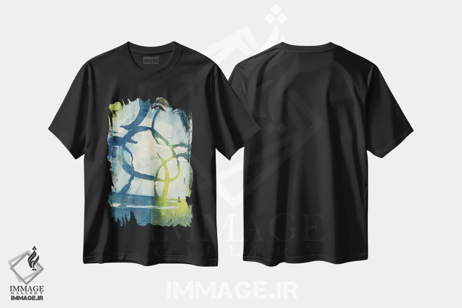 تیشرت مشکی طرح دار رویاهای افسون شده ششم، آبستره اثر جویس کومبز | immage.ir