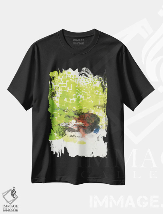 تیشرت مشکی طرح دار نگاه کردن از میان دوم اثر جویس کومبز | immage.ir