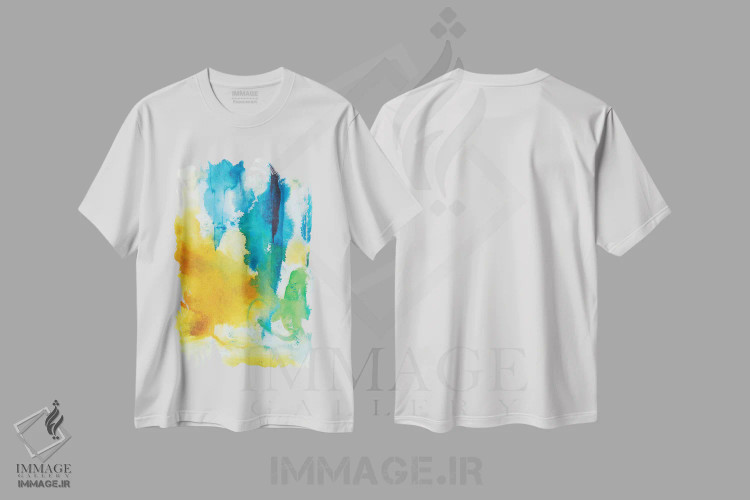 تیشرت سفید طرح دار آسمان های تابستان دوم اثر جویس کومبز | immage.ir