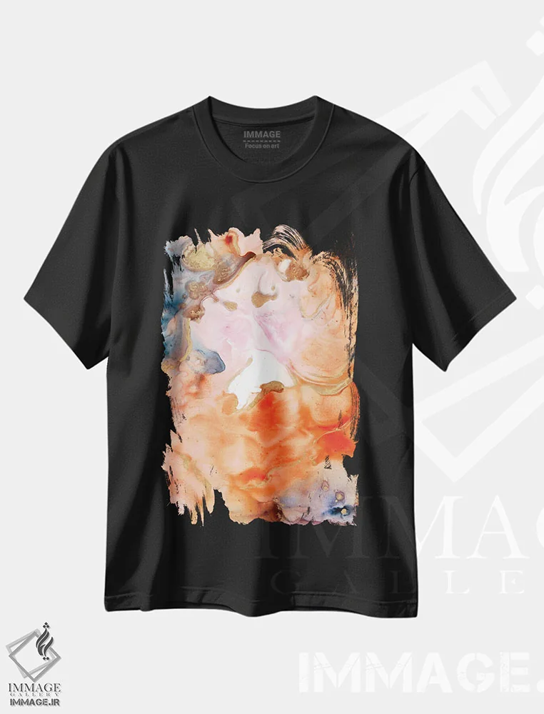 تیشرت مشکی طرح دار روشن کردن راه سوم اثر جویس کومبز | فروشگاه ایماژ