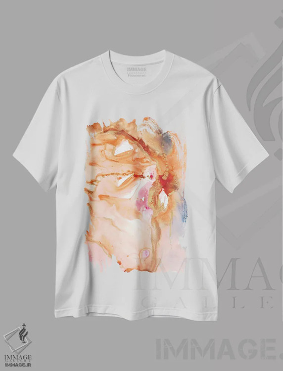 تیشرت سفید طرح دار روشن کردن راه اول اثر جویس کومبز | فروشگاه ایماژ