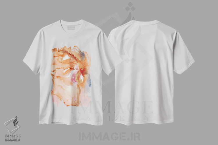 تیشرت سفید طرح دار روشن کردن راه اول اثر جویس کومبز | فروشگاه ایماژ