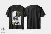 تیشرت مشکی طرح دار اسب هدیه اثر کاریکاتورهای سگ | فروشگاه ایماژ