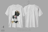 تیشرت سفید طرح دار اسب هدیه اثر کاریکاتورهای سگ | immage.ir