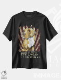 تیشرت مشکی طرح دار انقلاب پیت بول اثر کاریکاتورهای سگ | immage.ir