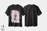 تیشرت مشکی طرح دار کریستد چینی مراقبه گر اثر کاریکاتورهای سگ | immage.ir