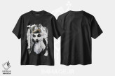 تیشرت مشکی طرح دار سپیده دم در تیفانی با ویپت اثر کاریکاتورهای سگ | فروشگاه ایماژ