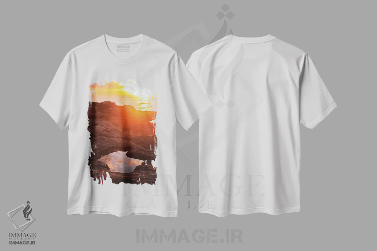 تیشرت سفید طرح دار برنامه ریزی آب گرفتگی، مدیوم اثر شارلوت کرد | immage.ir