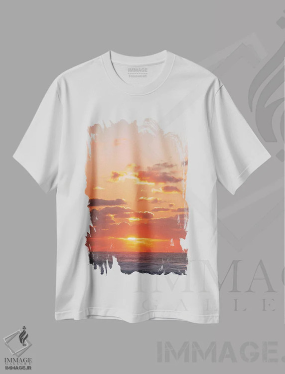 تیشرت سفید طرح دار زیبایی طبیعی، مدیوم اثر شارلوت کرد | immage.ir